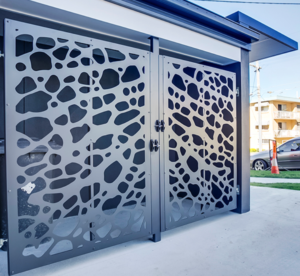 Laser-cut decorative gates