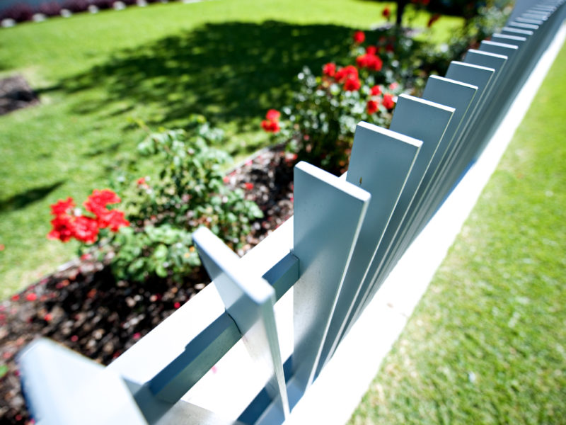Aluminium Blade Fencing Slats installed by fencing contractors in Perth in Perth