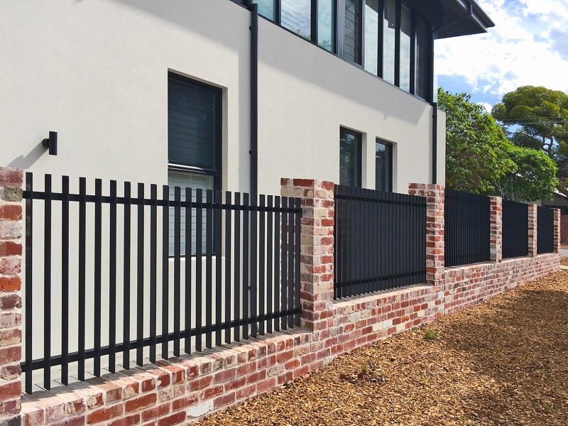 aluminium radiator fencing outside a Perth home.