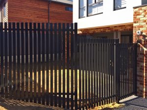 Black Aluminium Vertical Slat Fencing in Perth