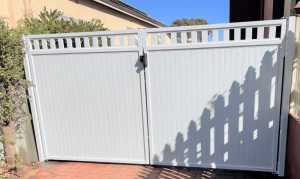 aluminium double swing gates in Perth